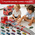 BuddyBight 3in1 12 3-5 3 4 5 6+ Fire Truck Toy with Foldable Race Track & Diecast Race Cars Toys, Fire Trucks
