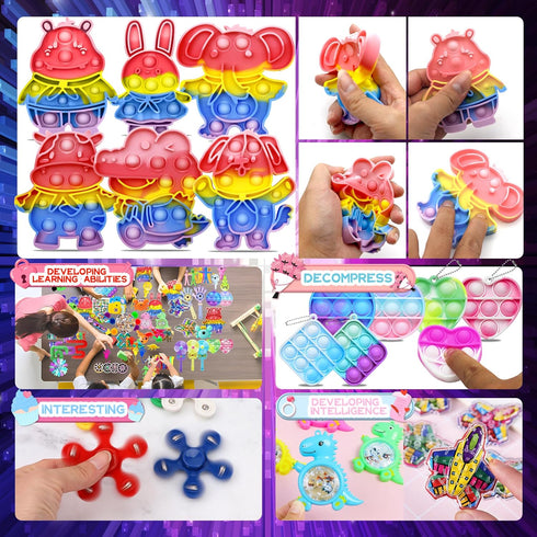 WEBROD 1000+ Pack,Valentines PCS Party Favors for Kids,Fidget Toys Stocking Stuffers, Birthday Gift, Treasure