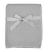 TL Care Fleece Blanket, Soft and Cozy with Silk-Like Satin Trim, Gray, 30" x 30" for Baby