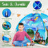 W&O Dino Paradise Super Dome - Dinosaur Tent with Roar Button and LED Lights for Kids Aged 3-12, Indoor & Outdoor Fun