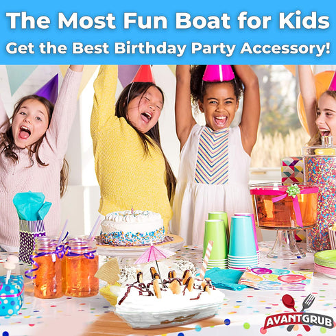 50Pk. 12Oz Super Fun Recyclable Banana Split Boats Best Long Disposable Ice Cream Sundae Bowls. Perfect Plastic Sunday