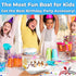 50Pk. 12Oz Super Fun Recyclable Banana Split Boats Best Long Disposable Ice Cream Sundae Bowls. Perfect Plastic Sunday