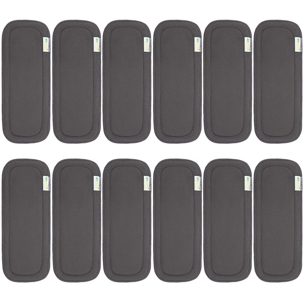 Wegreeco Reusable Soft 5 Layers 12 Pack Charcoal Inserts for Baby Cloth