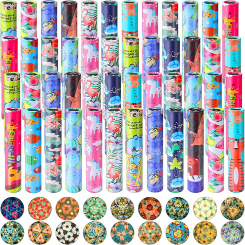 48 Pcs Kaleidoscopes, Vintage Classic Educational Party Favors for Boys and Girls Birthday and School Prizes