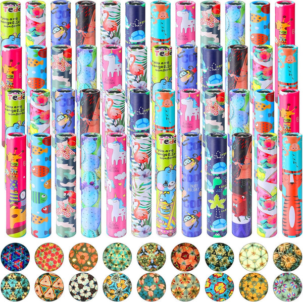48 Pcs Kaleidoscopes, Vintage Classic Educational Party Favors for Boys and Girls Birthday and School Prizes