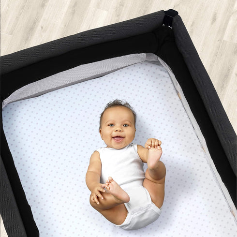 2-Pack, Chicco Lullaby Playard Sheets - Pink Dot Pink/White