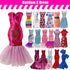 MEZHIFA 35 11.5 Inch 2 3 3 4 4 2 5 10 Pieces Doll Clothes and Accessories for Girl Dolls, Random Wedding Dresses