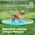 60" (60in, SLOOSH Non-Slip Splash Pad Sprinkler - Outdoor Water Play Toys Backyard Fountain Mat for Toddlers Kids Dogs