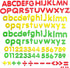 SpriteGru 123 PCs Magnetic Form Letters and Numbers - Uppercase, Lowercase, and Symbols for Alphabet Vocabulary Math