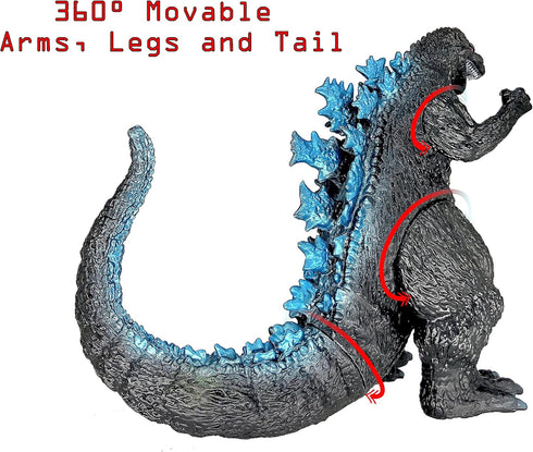 TwCare Classic 1954 65th Anniversary vs Heisei Era Monster Toy, Dinosaur Dragon Action Figures Birthday Gift