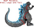 TwCare Classic 1954 65th Anniversary vs Heisei Era Monster Toy, Dinosaur Dragon Action Figures Birthday Gift