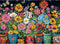 300 Piece Puzzles for Adults,Butterfly Flower Jigsaw Puzzle for Adults Kids Elderly,Large
