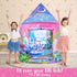 W&O Unicorn Sparkle Play Tent with Magical Unicorn Sounds - Captivating Pop Up Tent for Girls - Perfect for Indoor