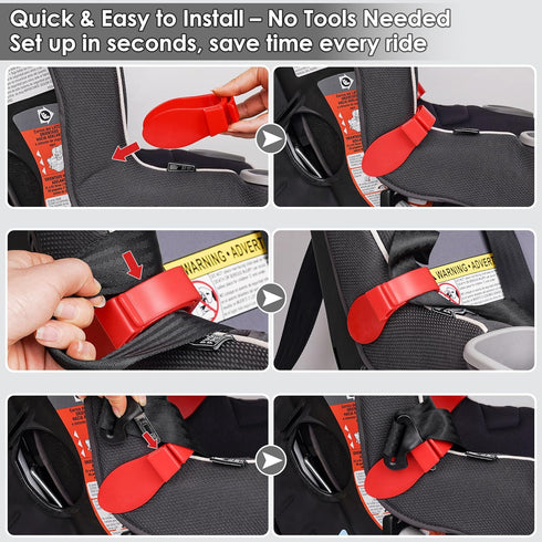 Doytn Car Seat Strap Organizer Clip Keep Harness Straps Neat & Easily Accessible Prevents Twisting & Tangling Universal