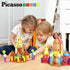 82 3+ PicassoTiles Piece Magnetic Sticks and Magnet Tiles Construction Building Block Toys for Toddlers, STEM Learning