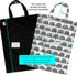 MOM & BAB Wet Bags for Baby Cloth Diapers, Wet Dry Bag for Breast Pump Parts, Bag for Wet Swimsuits and Towels (Rainbow