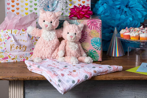 Mary Meyer Putty Nursery Stuffed Animal Soft Toy - 11-Inches Pink Kitty for Kids
