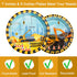 96 Set 24 Pcs Construction Birthday Party Plates Napkins Forks Supplies Tableware Disposable Table Dump Truck Theme