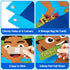 WATINC 35Pcs Brown Skin Color Body Parts Learning Felt Story Board Set - Educational Teaching Storytelling Kit for