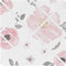 Sweet Jojo Designs Fabric Memory Memo Photo Bulletin Board (Pink/Grey Boho Floral)