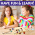 DANCING BEAR Gem Dig Kit - Excavate 16 Gems & Crystals, STEM Education Gift Set for Kids