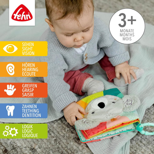Fehn 049176 DoBabyDoo Fabric Book with Teether Koala