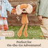 1 15" GUND Take-Along Friends, Masi Puppy Dog Plush Stuffed Animal for Ages and Up, Brown/Cream