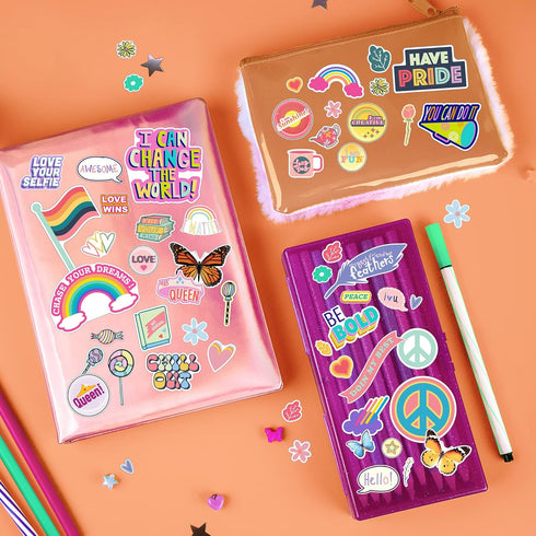 Fashion Angels 1000+ Kindness Stickers for Kids, Positive Affirmation & Mental Health Stickers - 40-Page Sticker Book