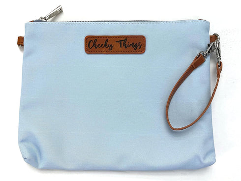 Orange Blossom Diaper Bags Set 4 Stylish Diaper Bag Organizing Pouches - XL of Light Blue Canvas Diaper Bag Pouches