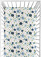Sweet Jojo Designs Fitted Baby Jersey Crib Sheets (Pink/Blue Boho Floral) for