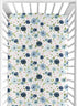 Sweet Jojo Designs Fitted Baby Jersey Crib Sheets (Pink/Blue Boho Floral) for