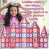104pcs Frozen 3D 4 3 5 6 7 8 Little Pi Princess Castle Magnetic Tiles Building Blocks - Diamond Blocks, STEM