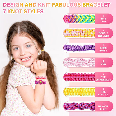 Dpai Friendship Bracelet Making Kit for Girls,DIY Arts and Crafts Toys,Jewelry String Maker Kit,The Best Birthday Gifts Ideas for Girls 6 7 8 9 10 11 12+ Years Old(Pink) by Dpai