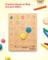 3 4 5 Coogam Wooden Letters Practicing Board, Double-Sided Alphabet Tracing Tool Learning to Write ABC Educational Toy
