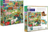1000 23" 23" eeBoo Piece Puzzle - English Pastures Jigsaw Puzzle for Adults, Square x Made with Recycled Board