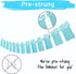 PartyHooman 1st Birthday Photo Banner for Baby, Monthly Milestones Garland for Boys, Pre-strung with Frame (Blue)