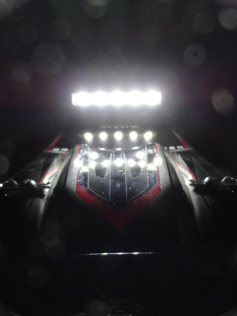 Apex RC Products 5 LED Aluminum Light Bar 89mm Compatible with LaTrax SST, Traxxas 1/16 Slash, Stampede/4x4/Nitro,