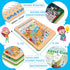 2 Pack 4-8, 8-12,Travel 56 Game,1-2 Elfew Reusable Activity Game for Kids Ages Games Include Different Players,Toy