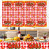3Pcs Chili Cook Off Tablecloth - 87x51In Plastic Table Covers for Mexican Chili Buffet Baby Shower Party