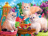RoseArt - Fancy Cats - Kitten Tea Party - 750 Piece Jigsaw Puzzle for Adults