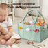 2-Pack Set HIPHOP PANDA Diaper Caddy Organizer - Nursery Storage Bin & Car Organizer for Diapers, Wipes, and Baby