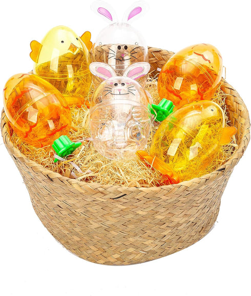 12 JOYIN Pcs Easter Eggs Shell Bunny Shaped Novelty Themed Characters for Easter Egg Hunt, Basket Stuffers Filler