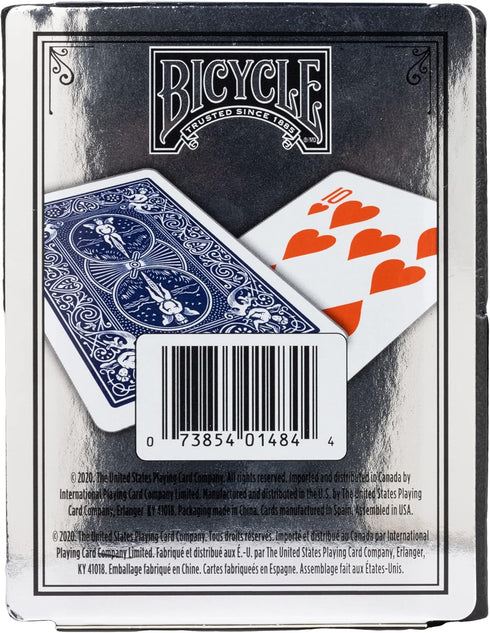 Bicycle Prestige Waterproof Plastic Playing Cards, Red & Blue (Colors May Vary)