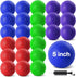 HSLCGF 24 Pcs Dodgeballs 5 Inch Playground Ball Kickball Inflatable Rubber Handball Bouncy