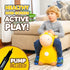 WADDLE Bouncy Hopper Inflatable Hopping Animal, Indoors and Outdoors Toy for Toddlers and Kids, Pump Included, Boys and Girls Ages 2 Years and U (Yellow Giraffe)
