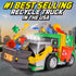 19" Set Maxx Action Large Motorized Maxx Action Garbage Truck Toy with Lights and Sound Includes Dumpster, Trash Bin