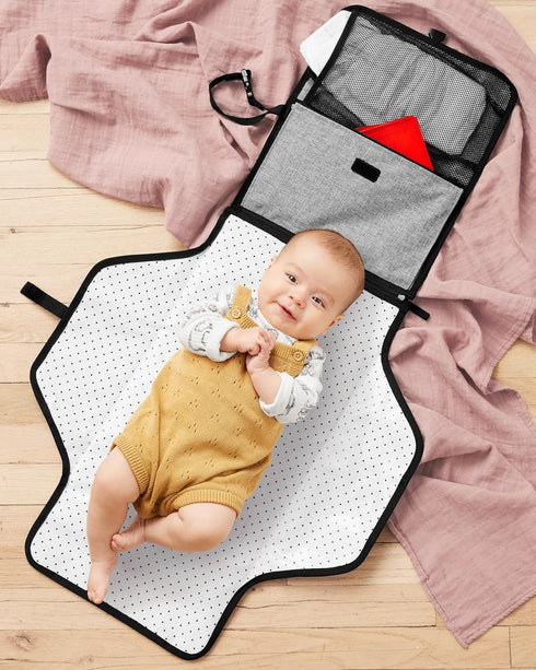 Portable Baby Changing Pad - Pronto in Grey Melange