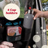 12 Lusso Gear Backseat Car Organizer- Kick Mat Protects Against Kids Feet - Large Storage Pockets - iPad,Tablet, Water