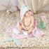 4 Set, 0-6 Baby Aspen Simply Enchanted Mermaid Piece Bathtime Gift Pink/Mint/Gold/White, Months