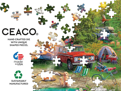 Ceaco - Lakeside Camping - 500 Piece Jigsaw Puzzle